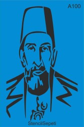 Abdülhamit - Stencil Boyama Şablonu - 1