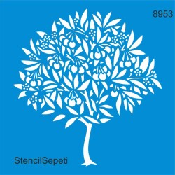 Ağaç Deseni - Stencil Şablon - StencilSepeti
