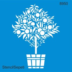 Ağaç Deseni - Stencil Şablon - StencilSepeti