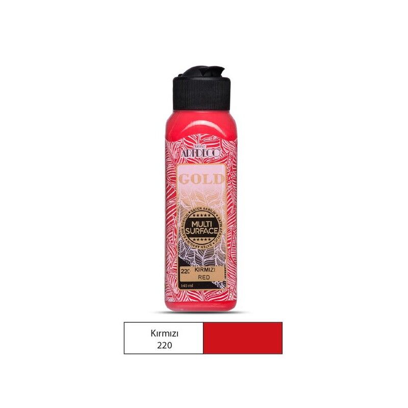 Artdeco MultiSurface Akrilik Boya 140ml Kırmızı 220 - 1