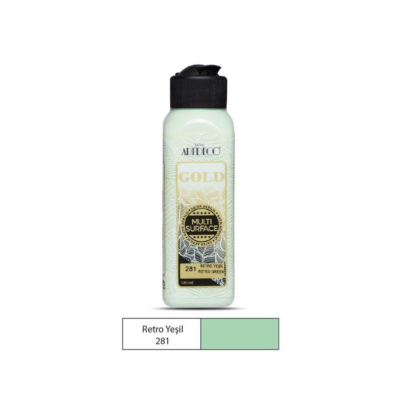 Artdeco MultiSurface Akrilik Boya 140ml Retro Yeşil 281 - 1