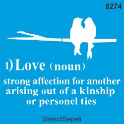 Aşk (isim) - StencilSepeti