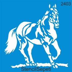At Deseni - Stencil Boyama Şablonu - StencilSepeti