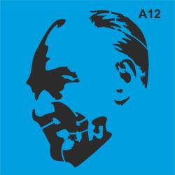 Atatürk - Stencil Boyama Şablonu - 2