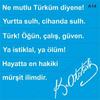 Atatürk - Stencil Boyama Şablonu - StencilSepeti