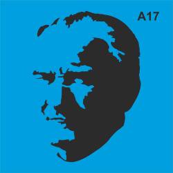 Atatürk - Stencil Boyama Şablonu - 2