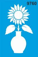 Ayçiçeği - Stencil Boyama Şablonu - StencilSepeti