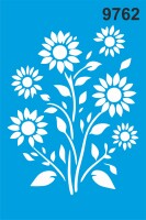Ayçiçeği - Stencil Boyama Şablonu - StencilSepeti
