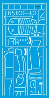 Aztek Duvar Deseni - Stencil Boyama Şablonu - StencilSepeti