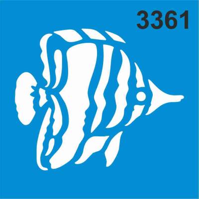 Balık Deseni - Stencil Boyama Şablonu - 1