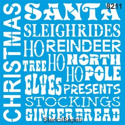 Christmas - Noel - StencilSepeti