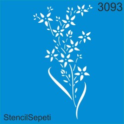Çiçek Dalı - StencilSepeti