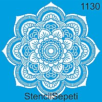 Mandala Deseni - Stencil Boyama Şablonu - StencilSepeti