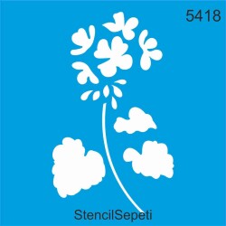 Çiçek Deseni - StencilSepeti