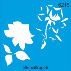 Çiçek Deseni - Stencil Şablon - StencilSepeti