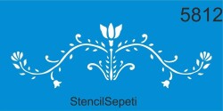 Çiçekli Desen - StencilSepeti
