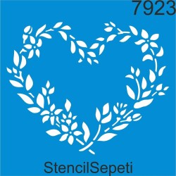 Çiçekli Desen - StencilSepeti