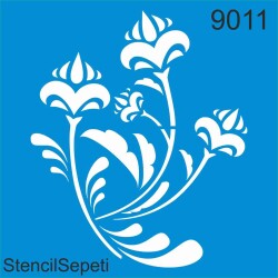 Çiçekli Desen - StencilSepeti