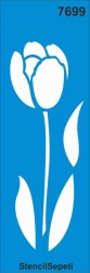 Çiçekli Kenar Deseni - Stencil Şablon - StencilSepeti