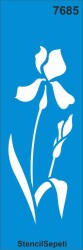 Çiçekli Kenar Deseni - Stencil Şablon - StencilSepeti