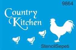 Çiftlik Mutfağı - Stencil Desen Şablonu - StencilSepeti