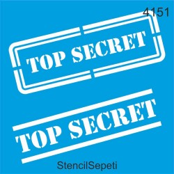 Çok Gizli - StencilSepeti