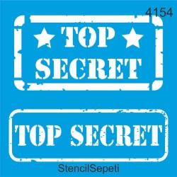 Çok Gizli - StencilSepeti