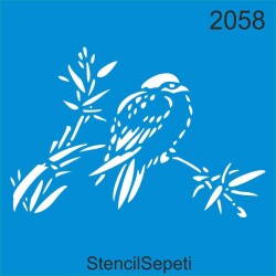 Daldaki Kuş - StencilSepeti