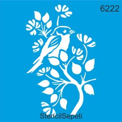 Daldaki Kuş - StencilSepeti