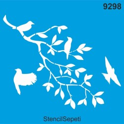 Daldaki Kuşlar - StencilSepeti
