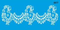 Damask Deseni - Stencil Boyama Şablonu - StencilSepeti