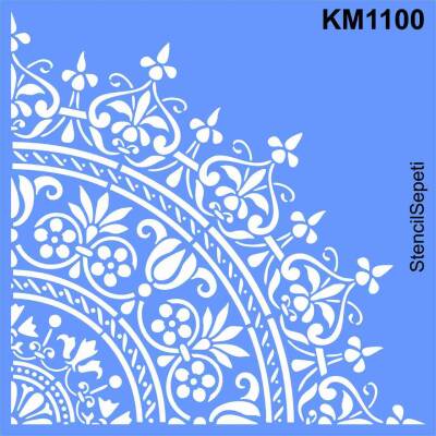 Damask Deseni - Stencil Boyama Şablonu - 1