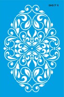 Damask Deseni - Stencil Boyama Şablonu - 1