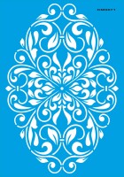 Damask - Stencil Boyama Şablonu - StencilSepeti