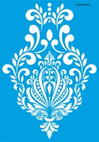 Damask - Stencil Boyama Şablonu - StencilSepeti