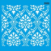 Damask - Stencil Boyama Şablonu - 1
