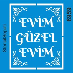 Evim Güzel Evim - StencilSepeti