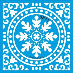 Fayans Deseni - Stencil Boyama Şablonu - StencilSepeti