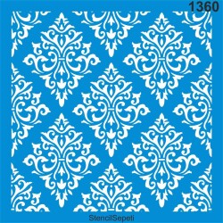 Fayans Deseni Stencil Boyama Şablonu - 1