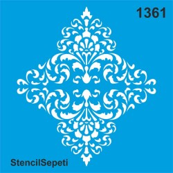 Fayans Deseni Stencil-Boyama Şablonu - StencilSepeti