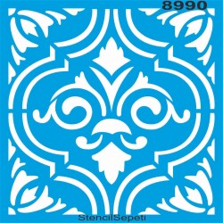 Fayans Deseni - Stencil - Boyama Şablonu - StencilSepeti