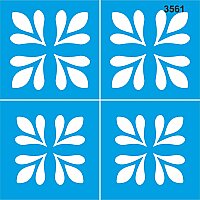 Fayans Deseni - Stencil Boyama Şablonu - StencilSepeti