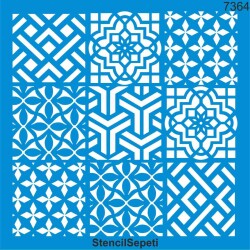 Fayans Deseni - Stencil Şablon - StencilSepeti