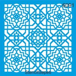 Fayans Deseni - Stencil Şablon - StencilSepeti