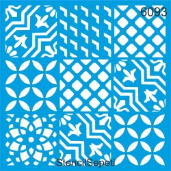 Fayans Deseni - Stencil Şablon - StencilSepeti