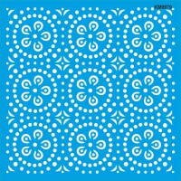 Geometrik Deseni - Stencil Boyama Şablonu - 1