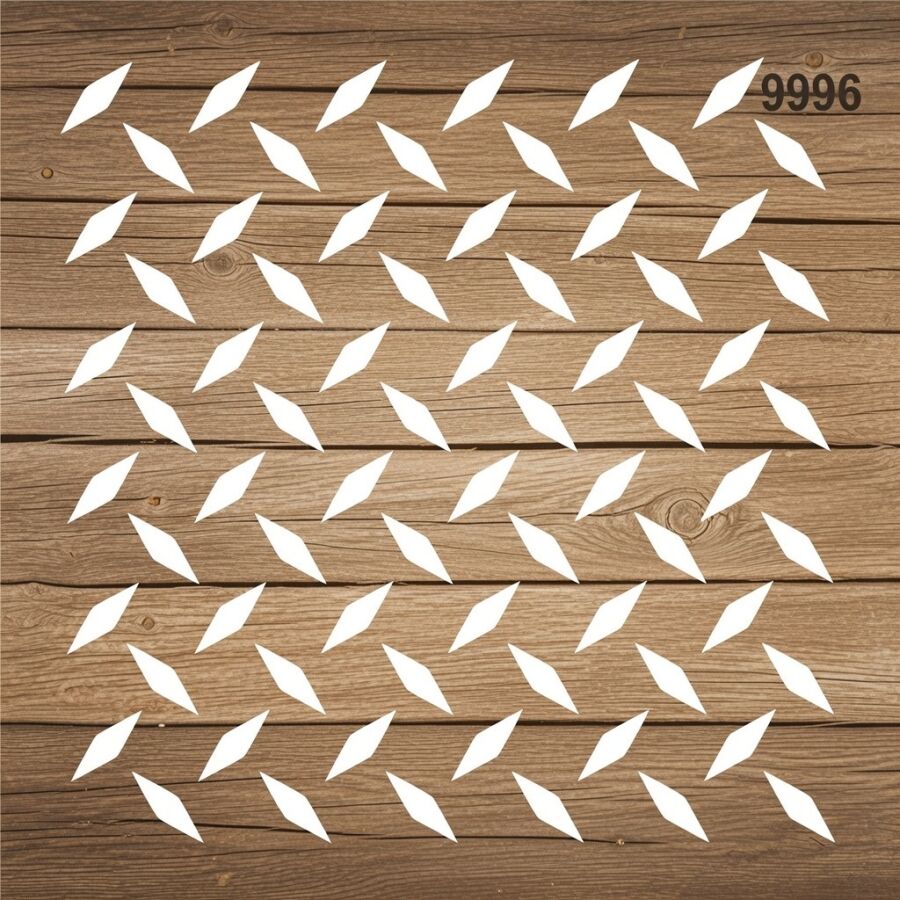 Geometrik Desen - Stencil Boyama Şablonu - 2