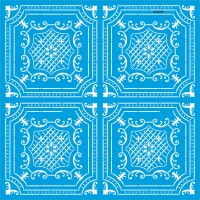 Geometrik Duvar Deseni - Stencil Boyama Şablonu - StencilSepeti