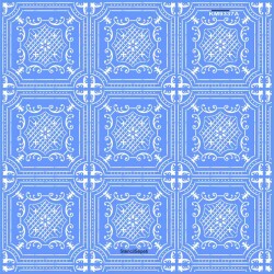 Geometrik Duvar Deseni - Stencil Boyama Şablonu - 1