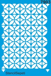 Geometrik Duvar Deseni - Stencil Şablon - StencilSepeti